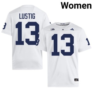White #13 PSU Nittany Lions College Football Women 2026 Hank Lustig Jersey 484361-234