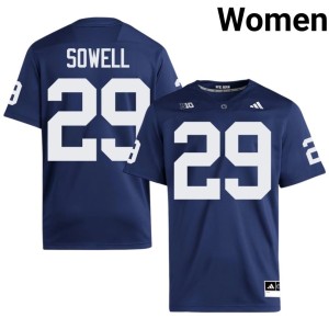 Navy Womens NCAA Hunter Sowell PSU Nittany Lions #29 College Football Jersey 949810-858
