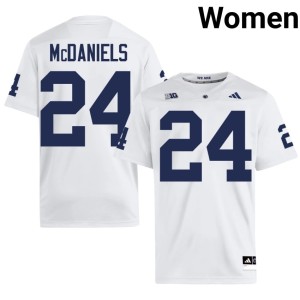 White College Football #24 Penn State Nittany Lions Womens Stitched Ibn McDaniels Jersey 727406-158