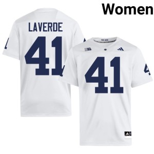 White #41 PSU Women's 2026-27 College Football Jake LaVerde Jerseys 162608-561