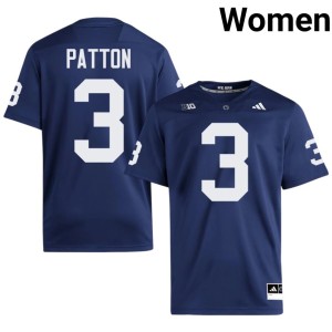 Navy #3 Penn State Nittany Lions College Football Jamison Patton Women's Embroidery Jerseys 806726-506