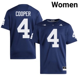 Navy College Football Jeremiah Cooper Women's Game #4 Penn State Jerseys 441259-865