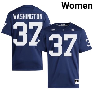 Navy College Football #37 Nittany Lions Jeremy Washington Womens Game Jersey 484145-660