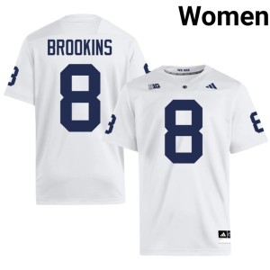 White Karon Brookins Penn State #8 Womens College Football Limited Jerseys 249643-969