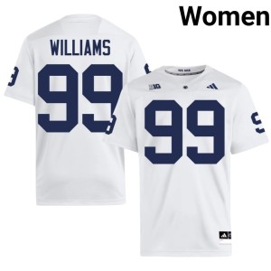 White Keanu Williams 2026 #99 PSU College Football Women Jersey 770804-719