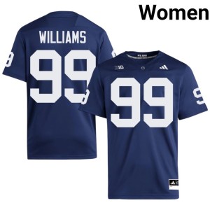 Navy #99 Keanu Williams Womens Player Penn State Nittany Lions College Football Jerseys 931426-722