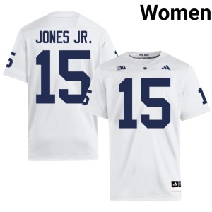 White #15 Replica Women's Keith Jones Jr. PSU College Football Jersey 701010-968