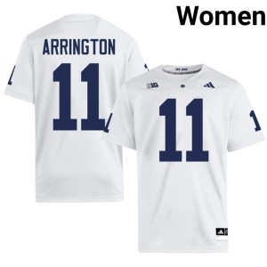 White Womens Stitched #11 College Football Penn State Lions LaVar Arrington Jerseys 451237-576