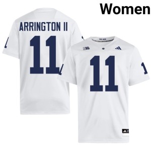 White LaVar Arrington II PSU #11 High School Women College Football Jerseys 377492-640