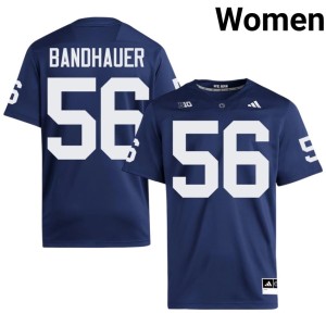 Navy NCAA Penn State Women #56 Mason Bandhauer College Football Jersey 590426-785