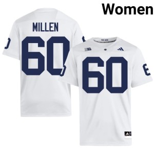 White Matt Millen NCAA PSU Lions College Football Women's #60 Jerseys 330043-287