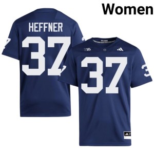 Navy College Football Max Heffner #37 Womens 2026 Penn State Lions Jersey 135272-606