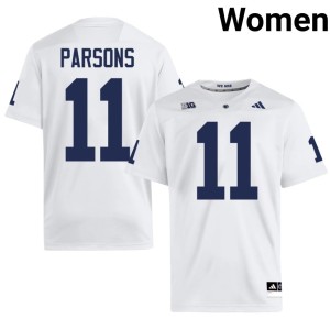 White Women Alumni Penn State #11 College Football Micah Parsons Jersey 428708-481