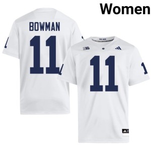 White #11 Womens Alumni College Football PSU Nittany Lions NaVorro Bowman Jersey 802404-773