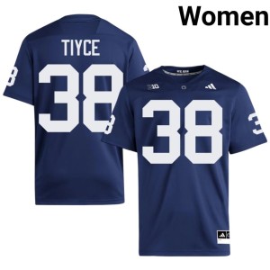 Navy #38 Lions Womens College Football Limited Nathan Tiyce Jersey 594287-776