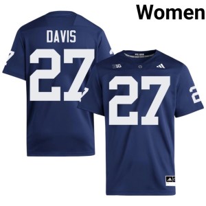 Navy College Football Roaring Lions Omarion Davis Womens Official #27 Jersey 986484-766