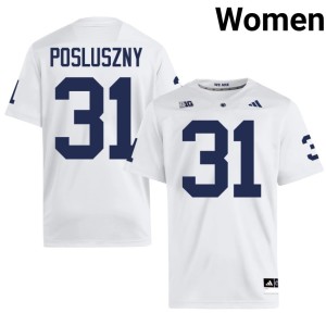 White Women's Embroidery College Football Roaring Lions Paul Posluszny #31 Jersey 734854-735