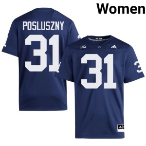 Navy #31 Stitched College Football Paul Posluszny Women Penn State Jersey 875103-403