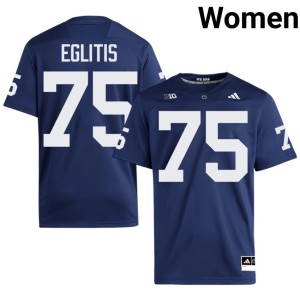 Navy Pete Eglitis College Football Penn State #75 Womens Game Jersey 562364-633