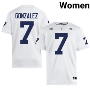 White Nittany Lions #7 2026 Peter Gonzalez College Football Women Jerseys 951162-792
