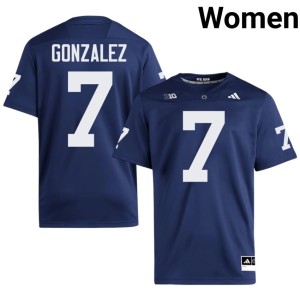 Navy Peter Gonzalez #7 Roaring Lions Game Women College Football Jersey 374966-358
