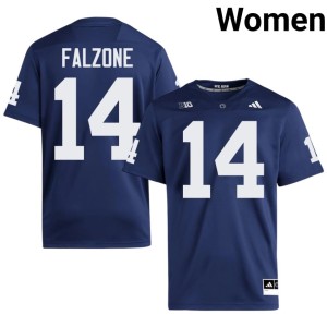Navy Womens #14 Penn State High School Peyton Falzone College Football Jersey 349132-644