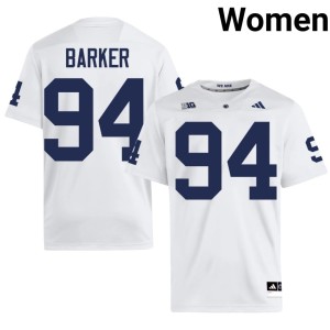 White Womens Ryan Barker Limited Lions #94 College Football Jerseys 178141-360
