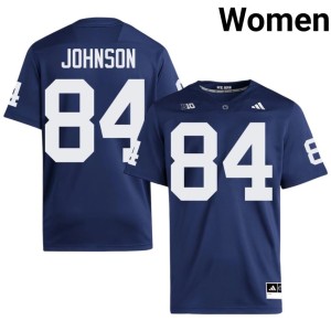 Navy #84 Women's Theo Johnson Roaring Lions High School College Football Jersey 688545-337