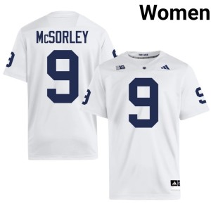 White Roaring Lions Trace McSorley College Football Game Women's #9 Jerseys 664910-628