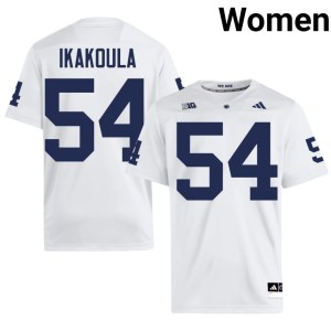 White #54 Game Vaea Ikakoula College Football Women's Roaring Lions Jerseys 683448-793
