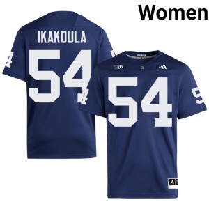 Navy College Football NCAA Vaea Ikakoula #54 PSU Nittany Lions Women Jersey 434615-480