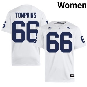 White #66 High School Women's Will Tompkins Penn State College Football Jerseys 323413-873