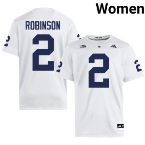White Embroidery #2 Nittany Lions Women's Zay Robinson College Football Jersey 495031-291