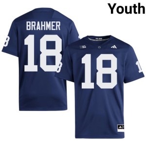 Navy Youth College Football Embroidery Benjamin Brahmer Nittany Lions #18 Jersey 779062-501