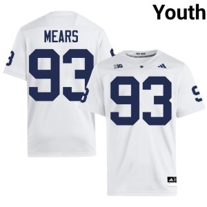 White Nittany Lions Bobby Mears College Football Youth Alumni #93 Jersey 667942-590