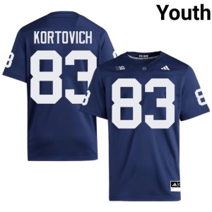 Navy #83 High School Lions College Football Brian Kortovich Youth Jersey 497740-645