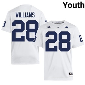 White Bryson Williams College Football Penn State Youth #28 Player Jersey 855844-442