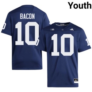 Navy Youth Caleb Bacon Embroidery #10 College Football PSU Nittany Lions Jersey 539362-824