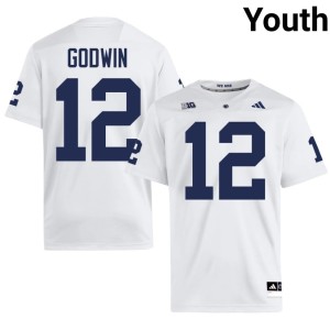 White College Football PSU Chris Godwin Embroidery #12 Youth Jersey 301373-846