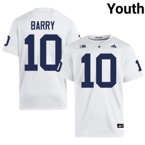 White Alumni Connor Barry College Football PSU Youth #10 Jerseys 740294-393