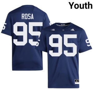 Navy #95 Cristiano Rosa PSU College Football Youth Official Jerseys 257706-875