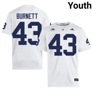 White Penn State Player College Football #43 Youth Dayshaun Burnett Jerseys 208251-537