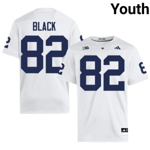 White High School Lions #82 College Football Ethan Black Youth Jersey 134790-131