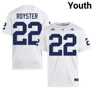 White #22 College Football 2026-27 Evan Royster PSU Youth Jerseys 908620-741