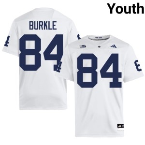 White Youth Roaring Lions Gabe Burkle #84 College Football Official Jerseys 114592-996