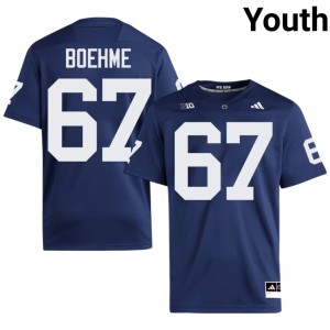 Navy Henry Boehme College Football Penn State Nittany Lions #67 Embroidery Youth Jerseys 488759-866