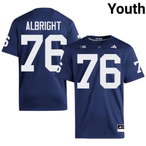 Navy Hunter Albright Youth Penn State College Football #76 2026 Jerseys 290612-241