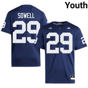 Navy Roaring Lions College Football Youth Replica #29 Hunter Sowell Jersey 453587-367