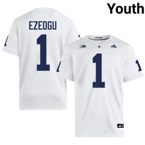 White #1 Ikenna Ezeogu Youth College Football PSU Alumni Jersey 459778-551