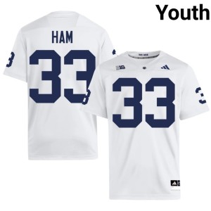 White College Football Youth Lions University #33 Jack Ham Jersey 516095-370